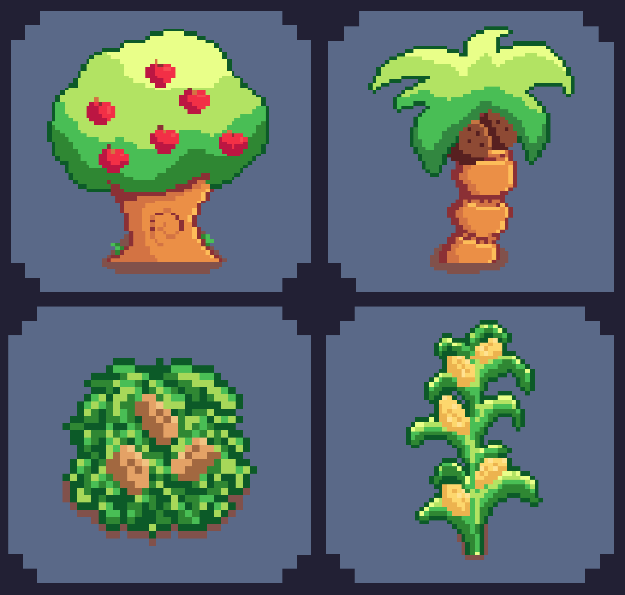 Arte das plantacoes do jogo Toninho e Tinho